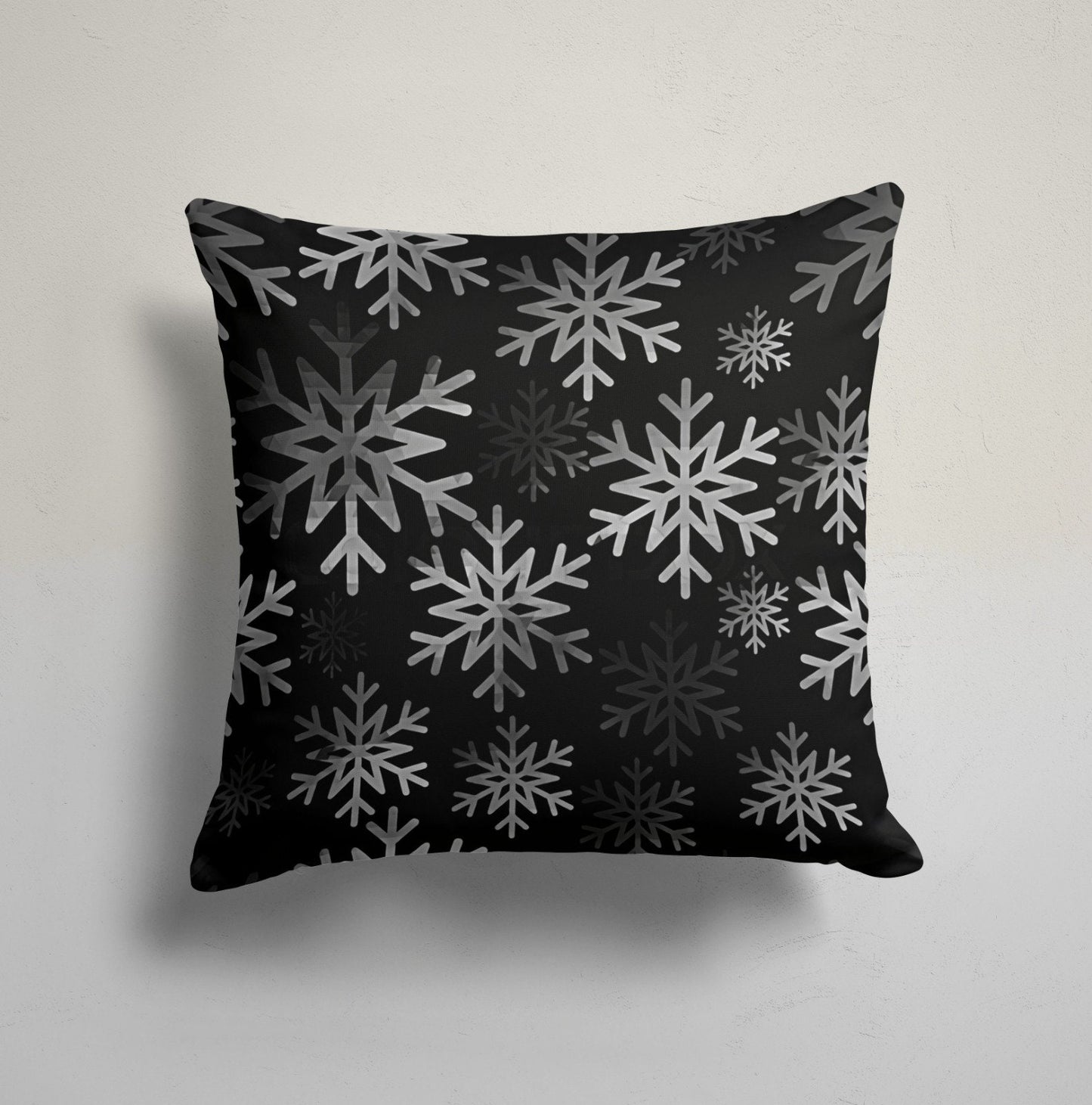Santa Claus Snowflakes Festive Trees Christmas Cushion Cover