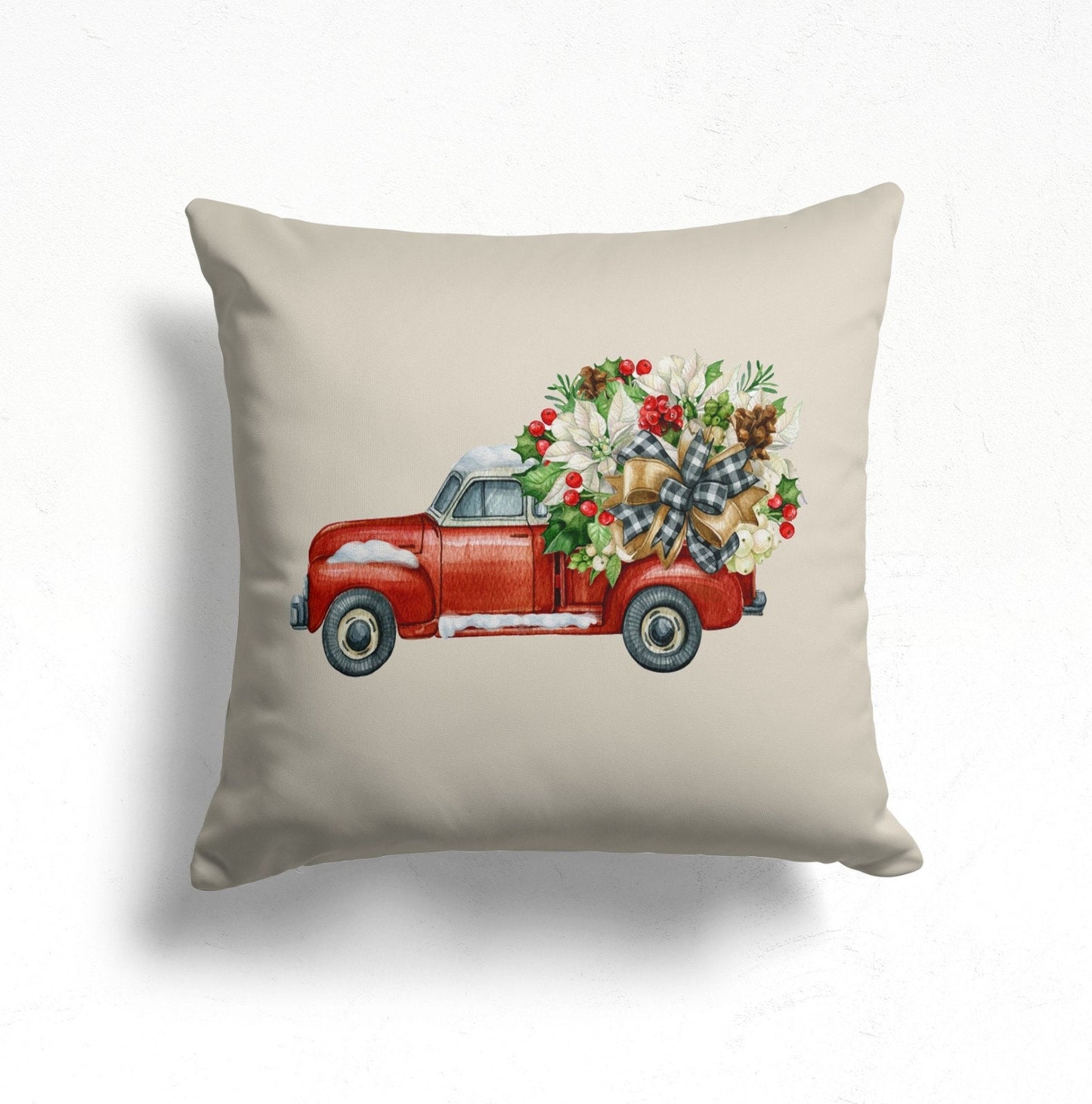 Snowman Gnome Christmas Cushion Cover Happy New Year Decor