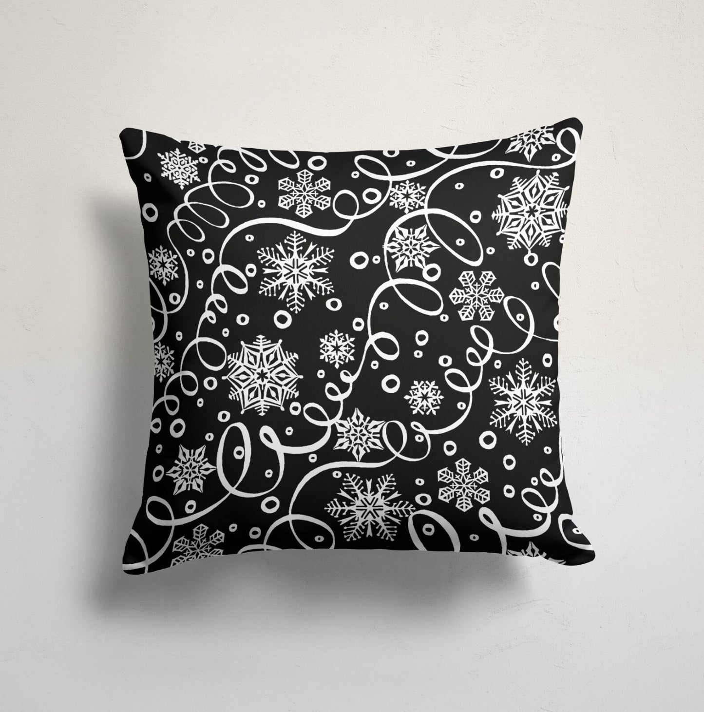 Joyful Christmas Winter-Themed Festive Holiday Cushion Cover