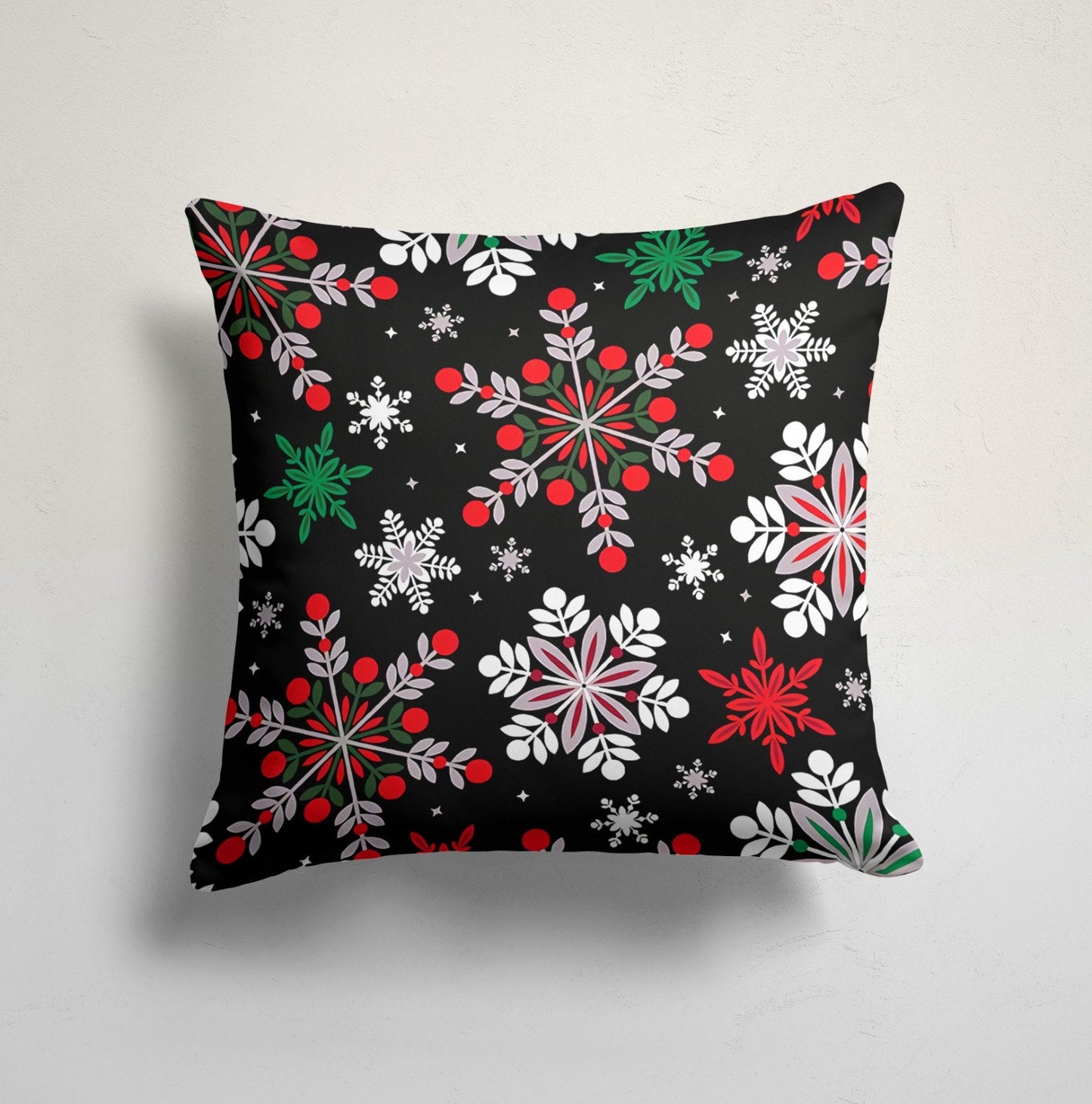 Christmas Snowflake Winter Trend Designs Throw Cushion Cover