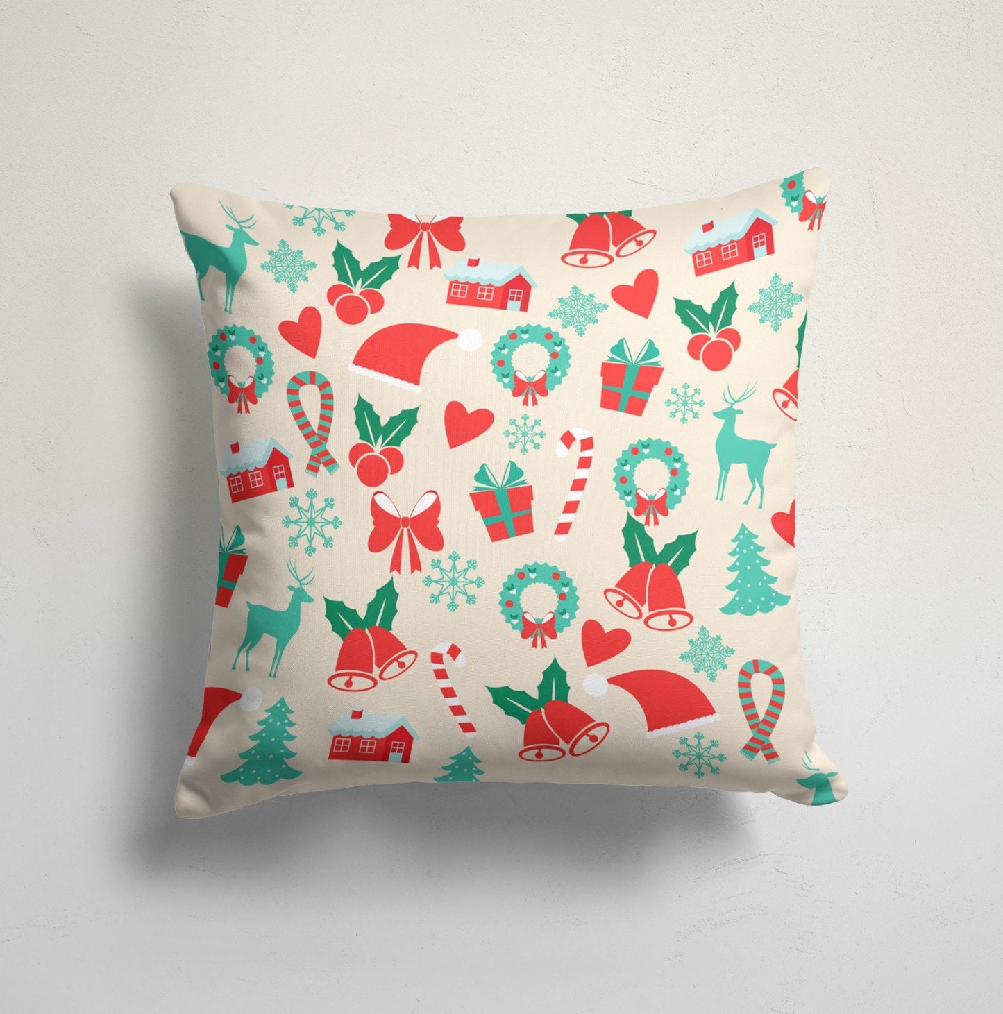 Gnome and Snowman Printed Christmas Cushion Covers
