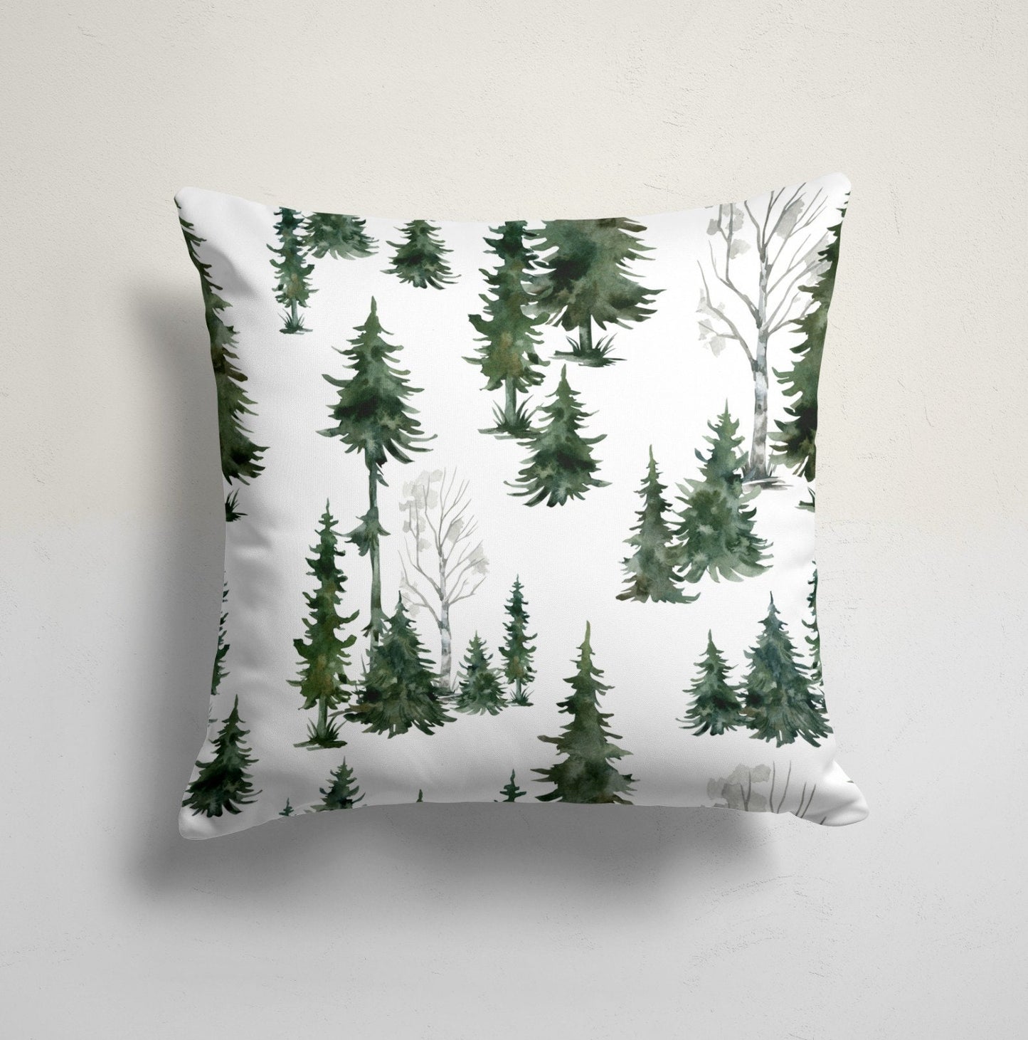 Gnomes Deer Bear Red Pattern Christmas Cushion Cover
