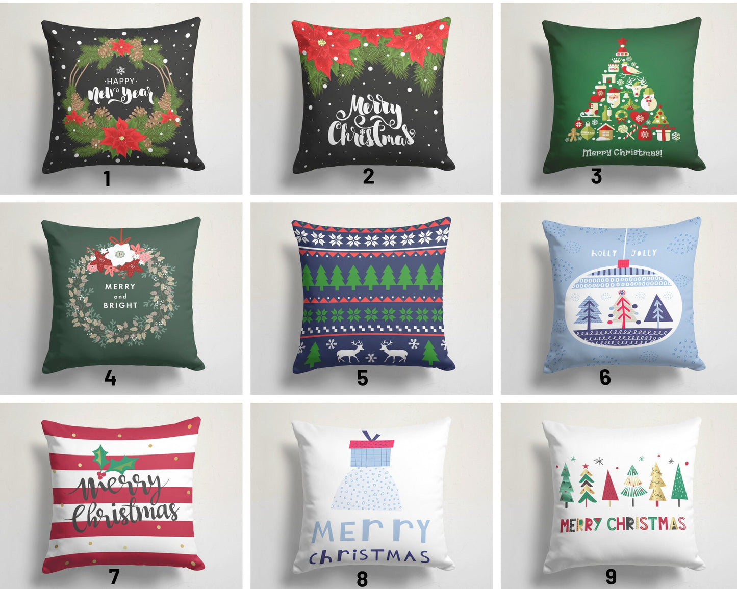 Christmas Winter Xmas Cushion Cover