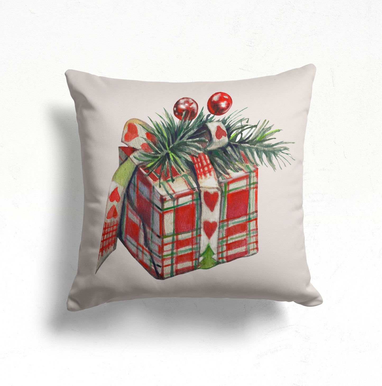 Merry Christmas Cushion Cover Festive Living Room Decor