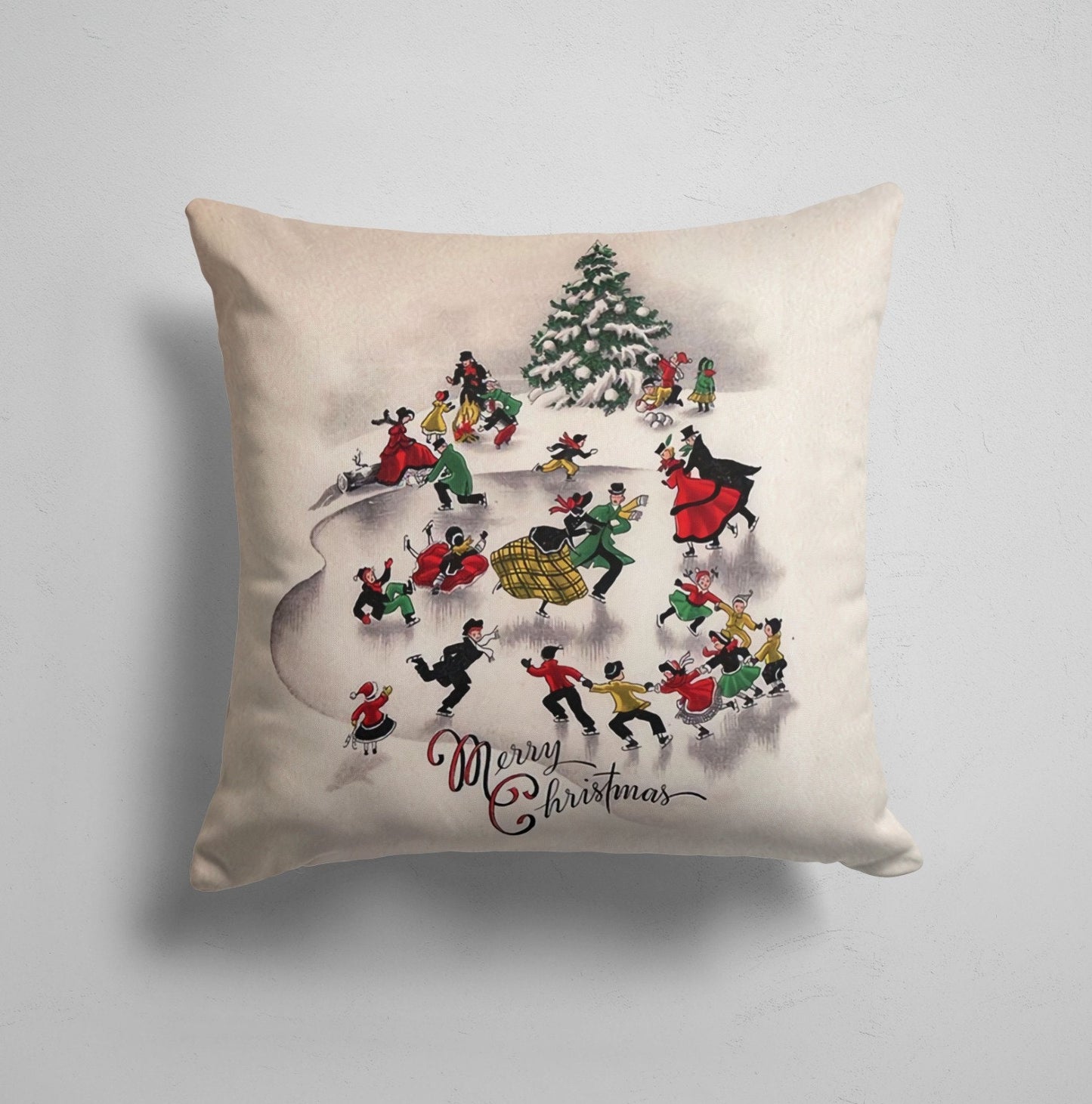 Merry Christmas Cushion Cover Festive Living Room Decor