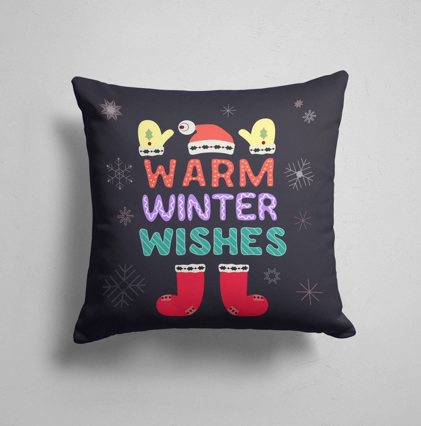 Merry Christmas Cushion Cover Festive Living Room Decor
