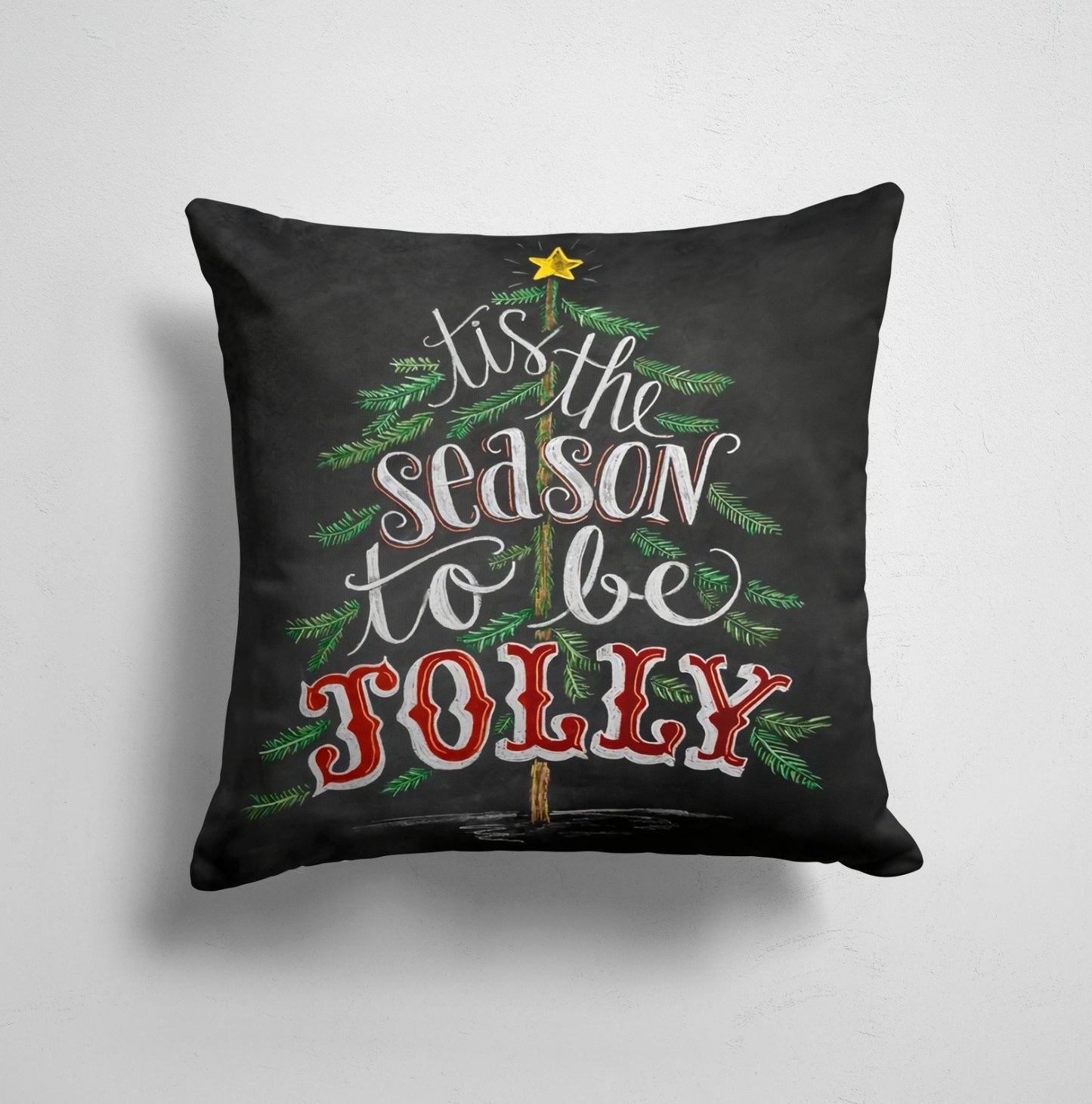 Merry Christmas Cushion Cover Festive Living Room Decor