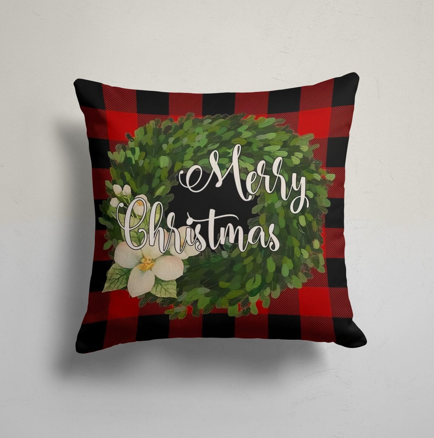 Snowman Christmas Festive Holiday Cushion Cover