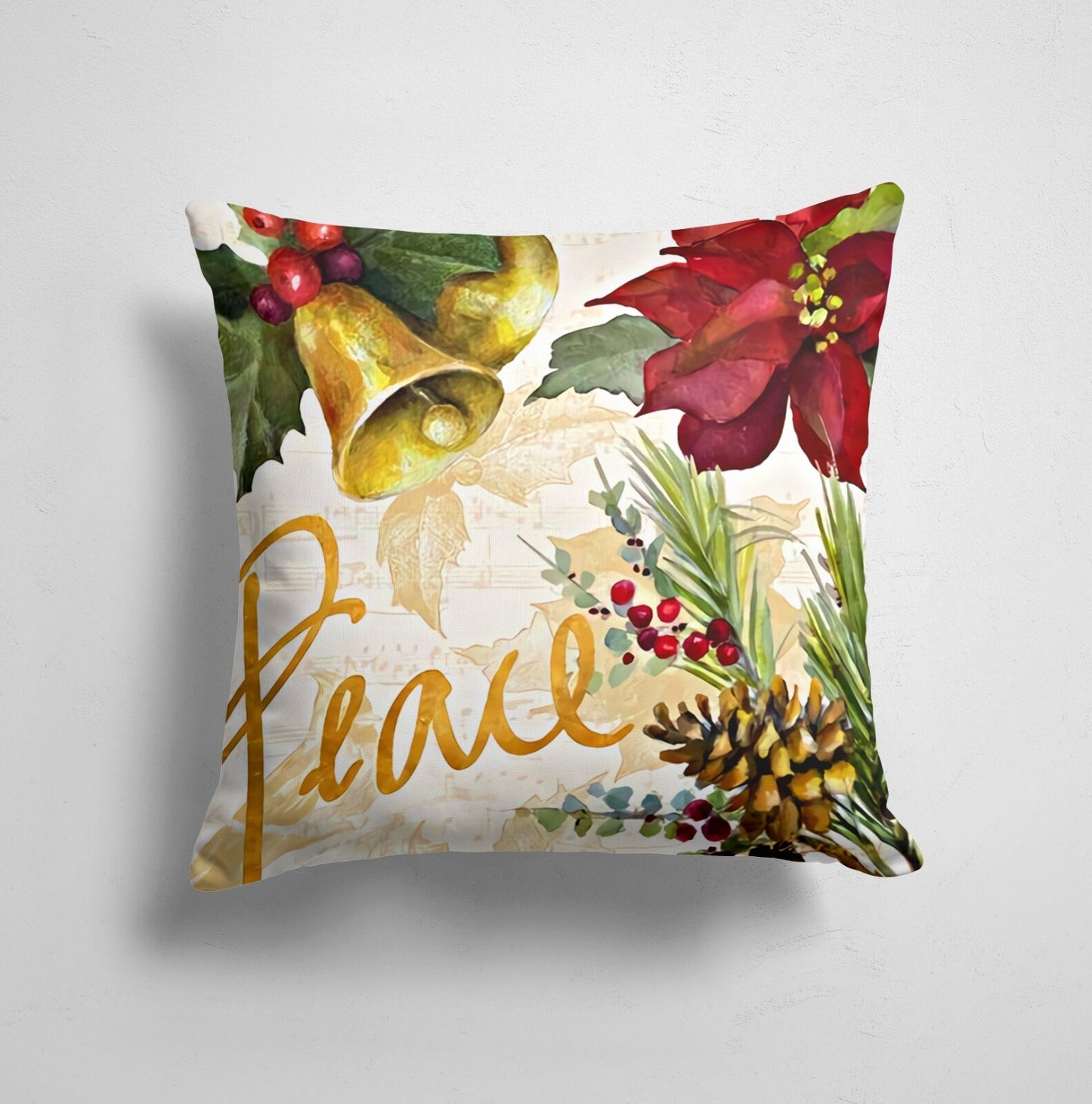Snowman Christmas Festive Holiday Cushion Cover