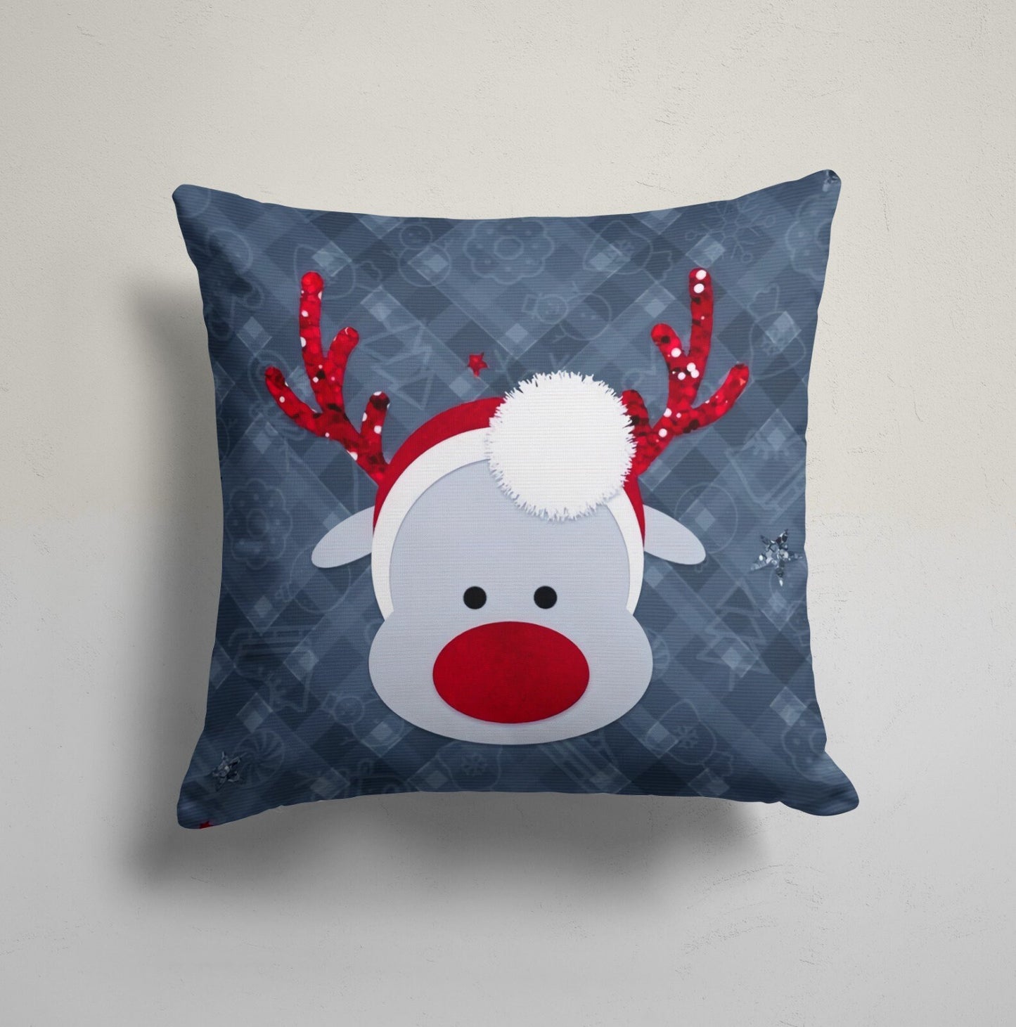 Snowman Christmas Festive Holiday Cushion Cover