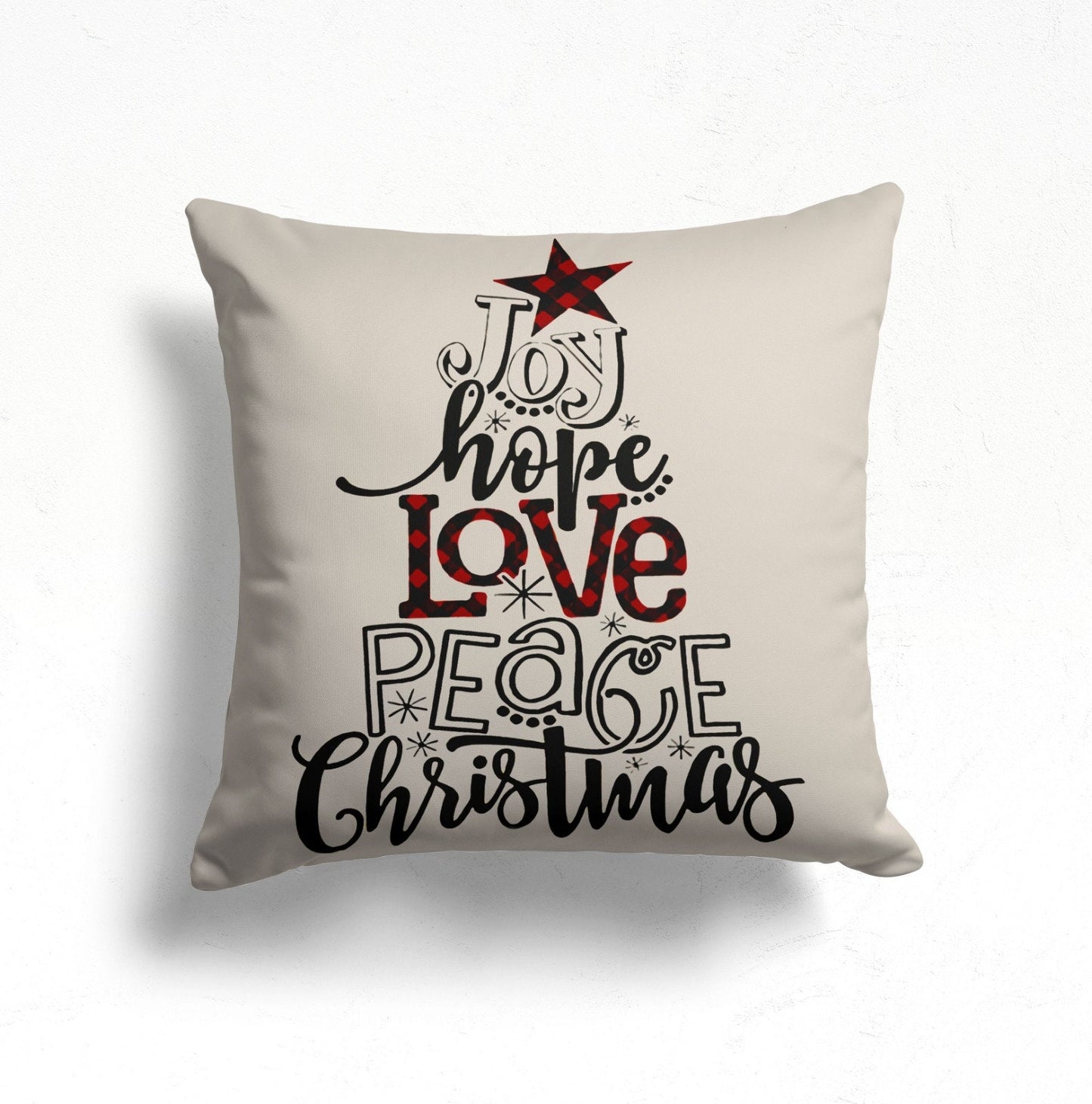 Snowman Gnome Christmas Cushion Cover Happy New Year Decor