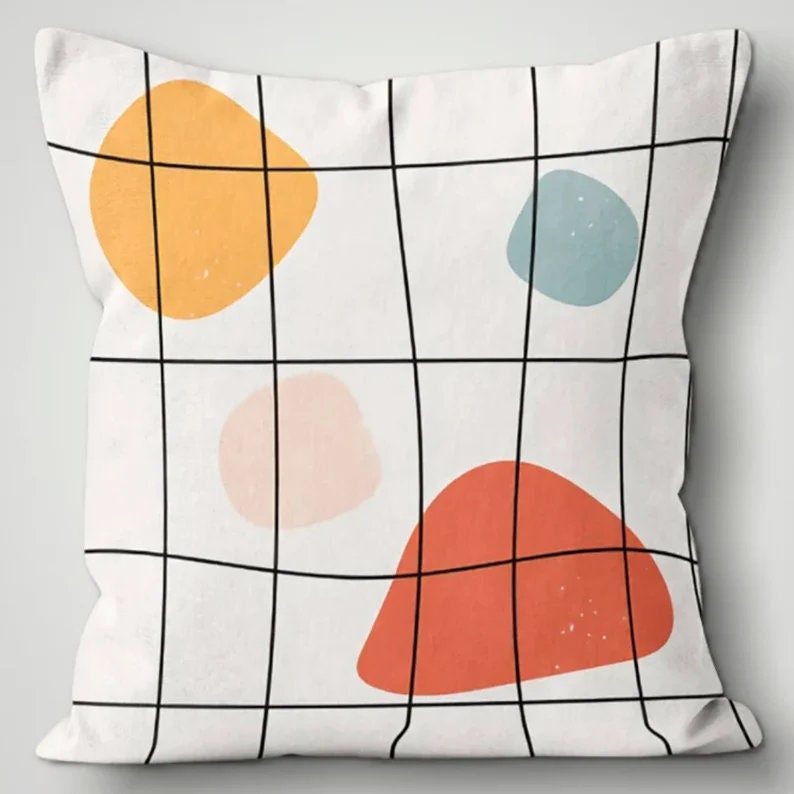 Abstract Bohemian Mid Century Modern Cushion Cover
