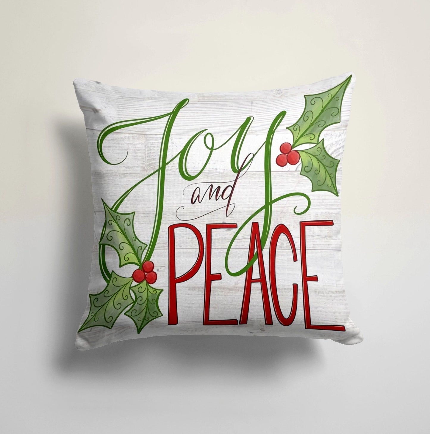 Festive Gift Christmas Cushion Cover, Holiday Wrapping Design