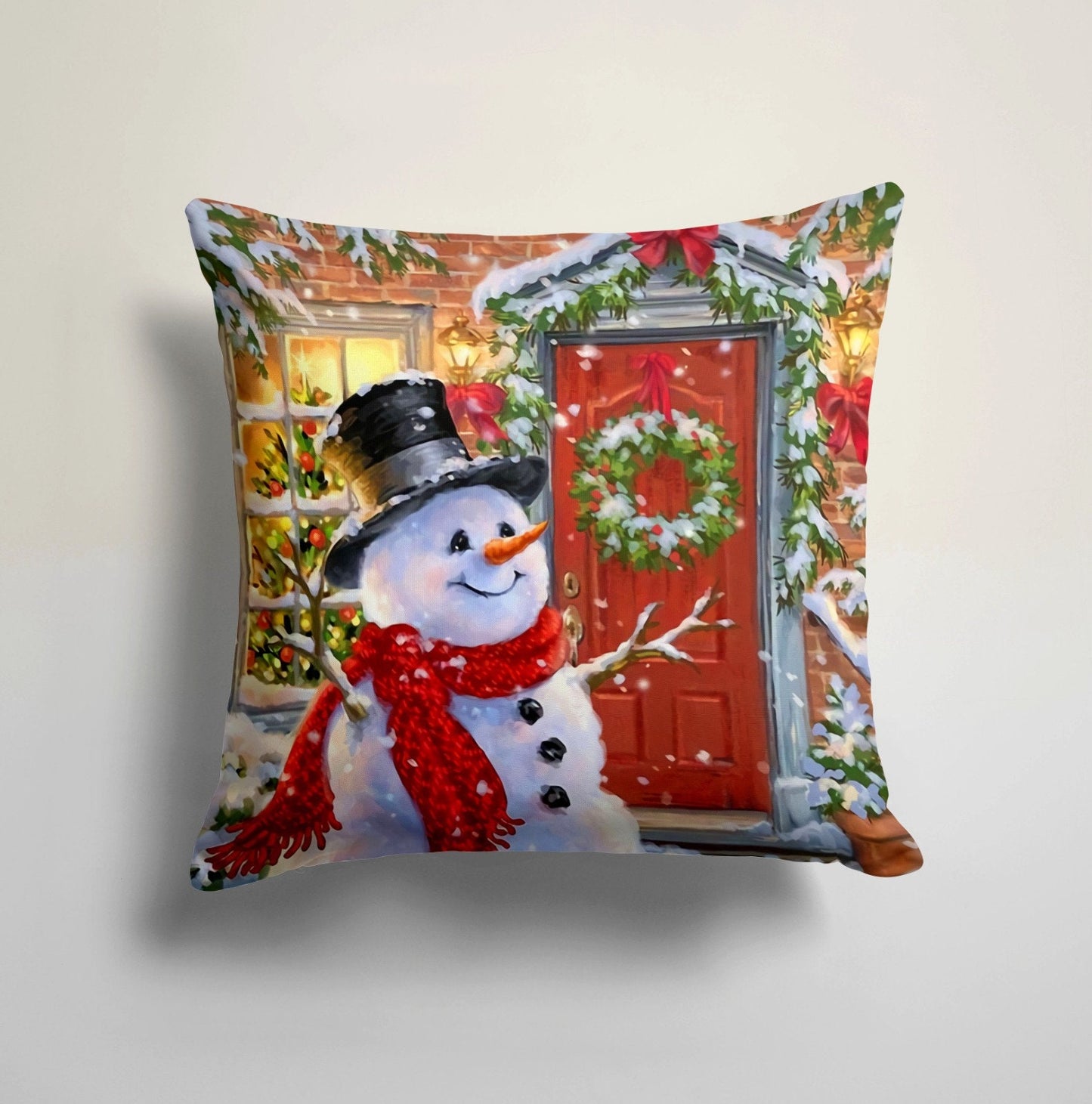 Snowman Printed Christmas&Noel Cushion Covers