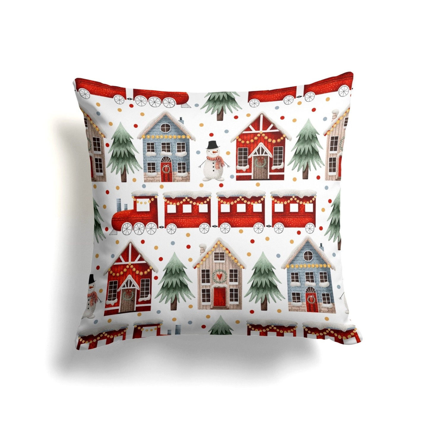 Christmas Winter Themed Deer Pattern Cushion Cover