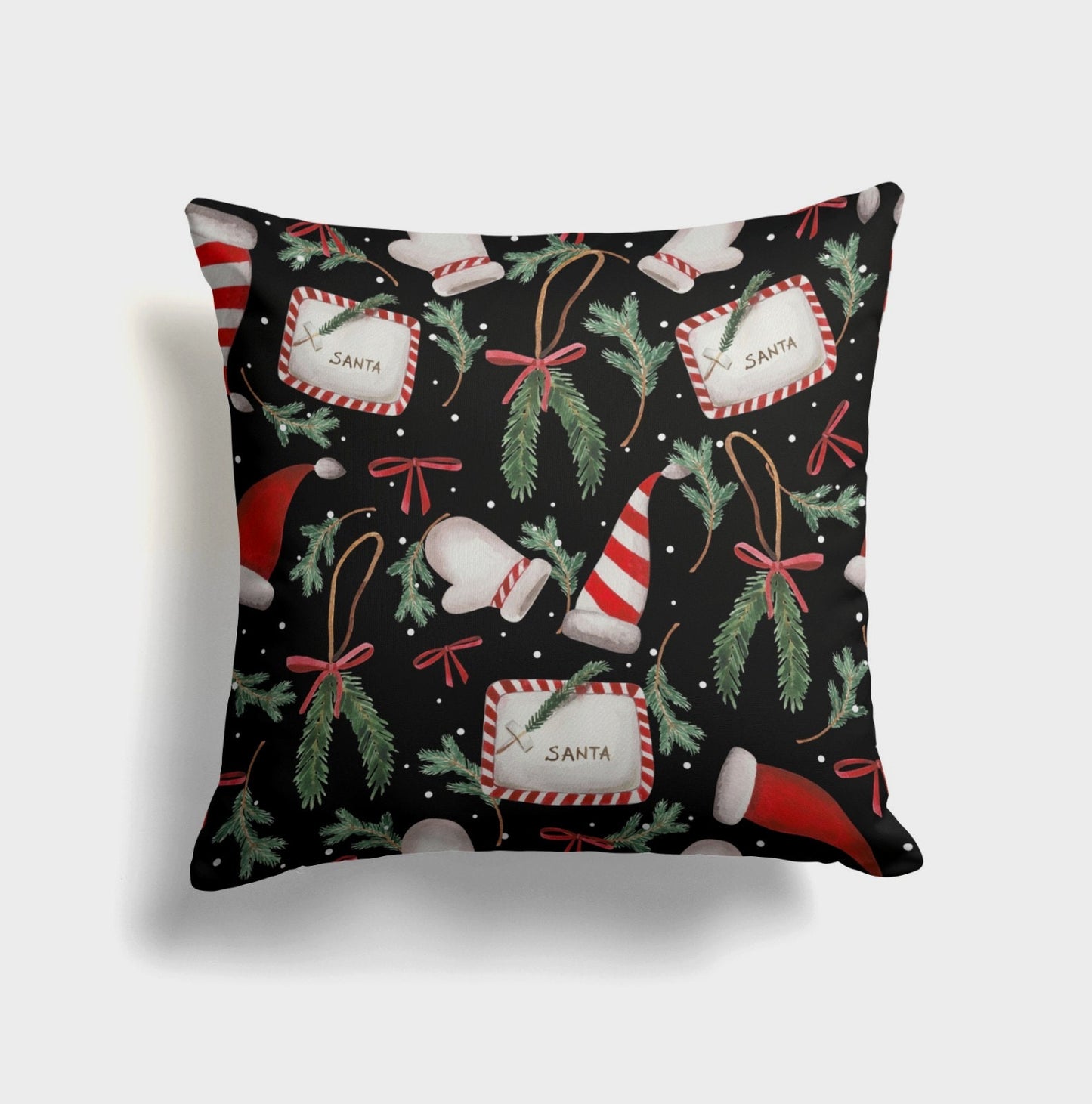 Santa Claus Christmas Joy Xmas Decorative Cushion Cover