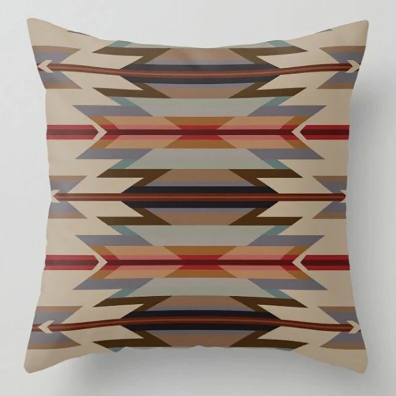 Southwestern Farmhouse Ethnic Kilim Print Cushion Cover
