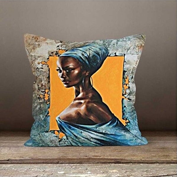Abstract Strength Cushion Cover, Striking Tribal Design