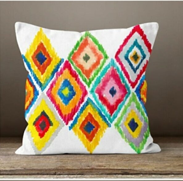 Geometric Colorful Cushion Cover Abstract Throw Cushion Case