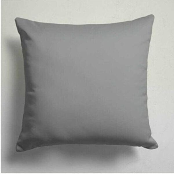 Bold Pink and Green Flowers on Dark Gray Cushion Cover