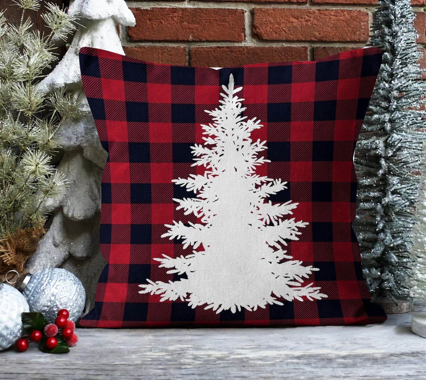 Candy Cushion Cover, Red and Green Christmas Design