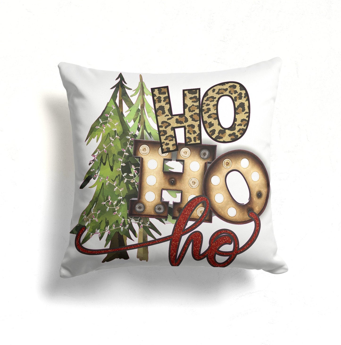 Christmas Winter Themed Deer Pattern Cushion Cover
