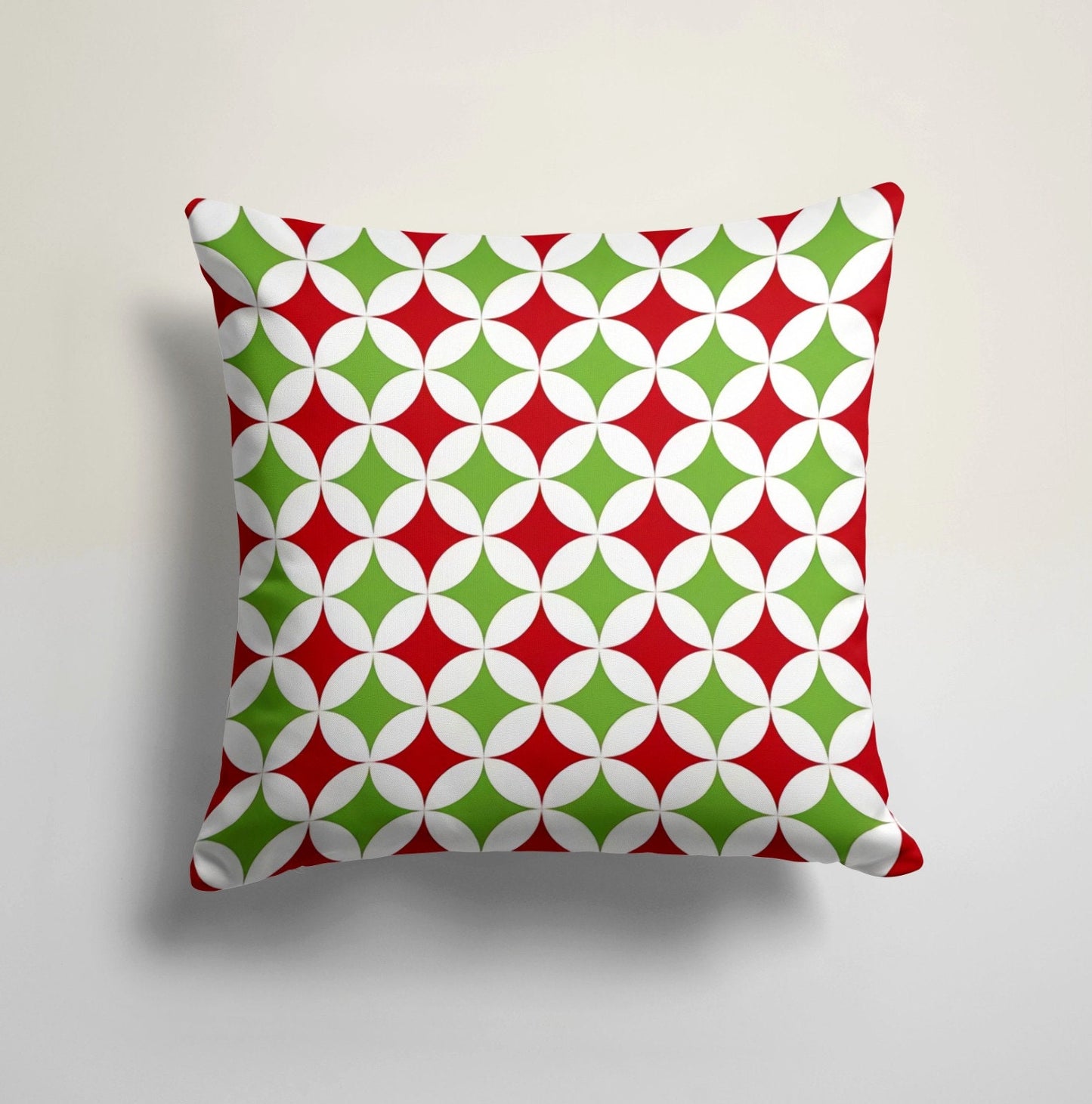 Classic Green & Red Tartan Cushion Cover, Timeless Christmas Design