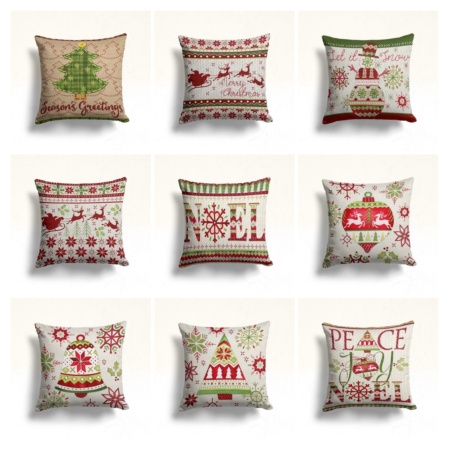Christmas Tree Snowflake Cushion Cover Home Decoration