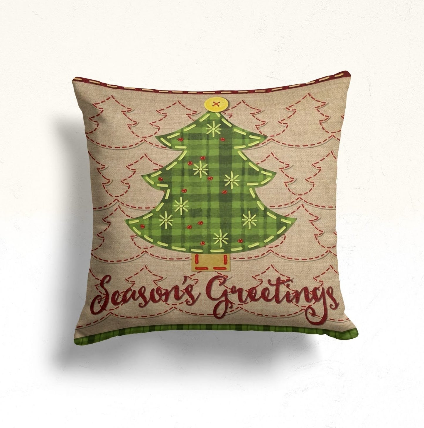 Christmas Tree Snowflake Cushion Cover Home Decoration