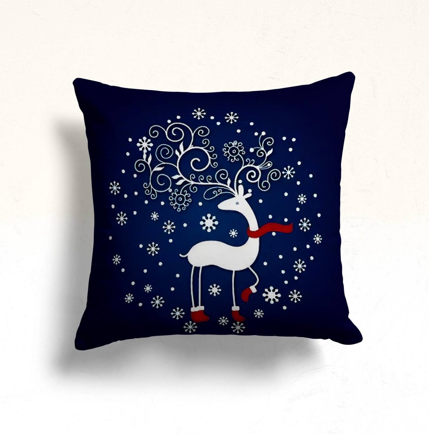 Santa Gift Bags Winter Theme Christmas Cushion Cover