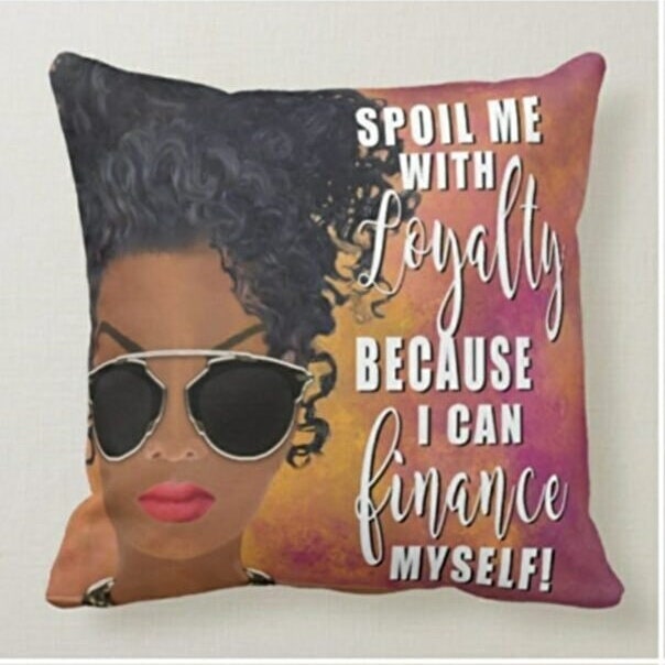 Black Girl Magic Cushion Cover, Confident and Bold Home Decor