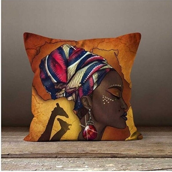 Abstract Strength Cushion Cover, Striking Tribal Design
