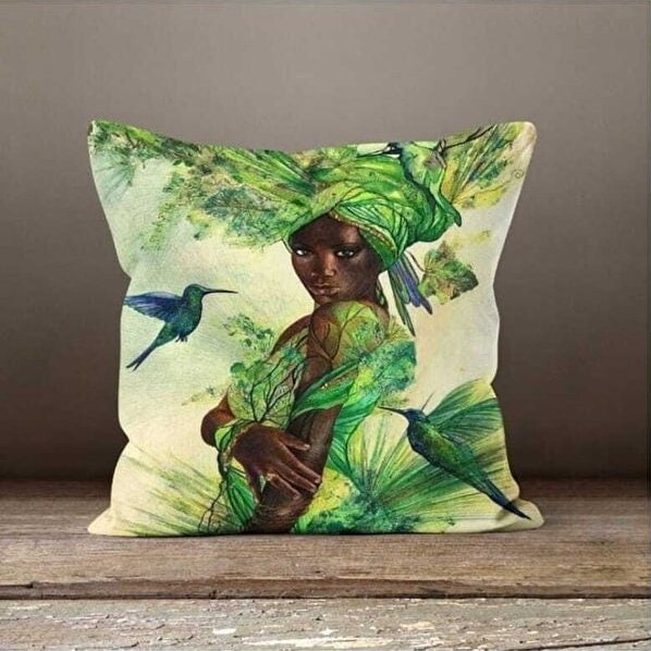 Abstract Strength Cushion Cover, Striking Tribal Design