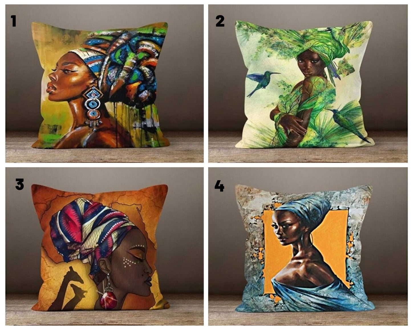 Abstract Strength Cushion Cover, Striking Tribal Design