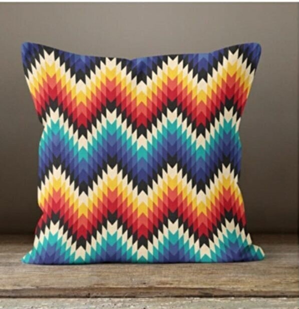 Geometric Colorful Cushion Cover Abstract Throw Cushion Case