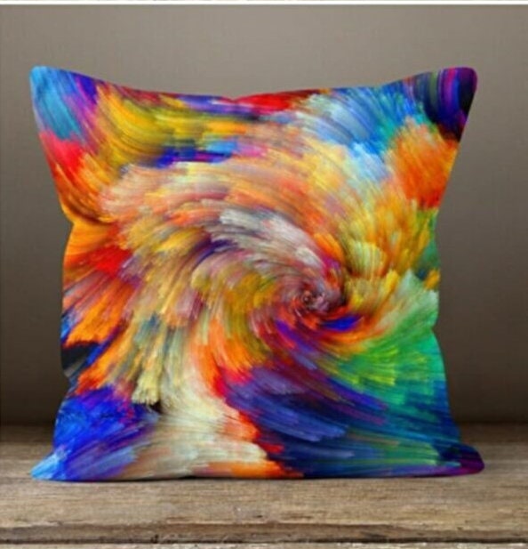 Geometric Colorful Cushion Cover Abstract Throw Cushion Case