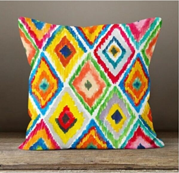 Geometric Colorful Cushion Cover Abstract Throw Cushion Case