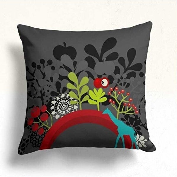 Cute Giraffe Jungle Themed Kids Room Decor Cushion Cover