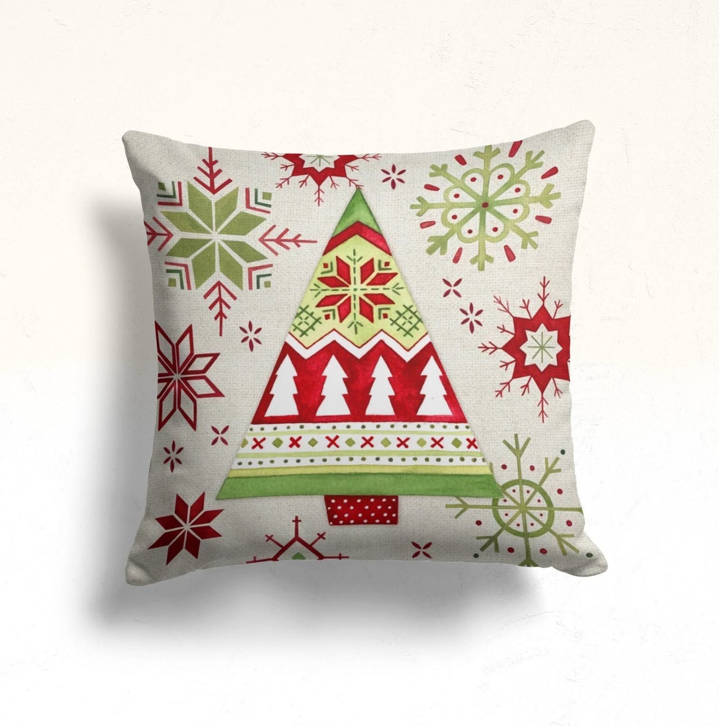 Christmas Tree Snowflake Cushion Cover Home Decoration