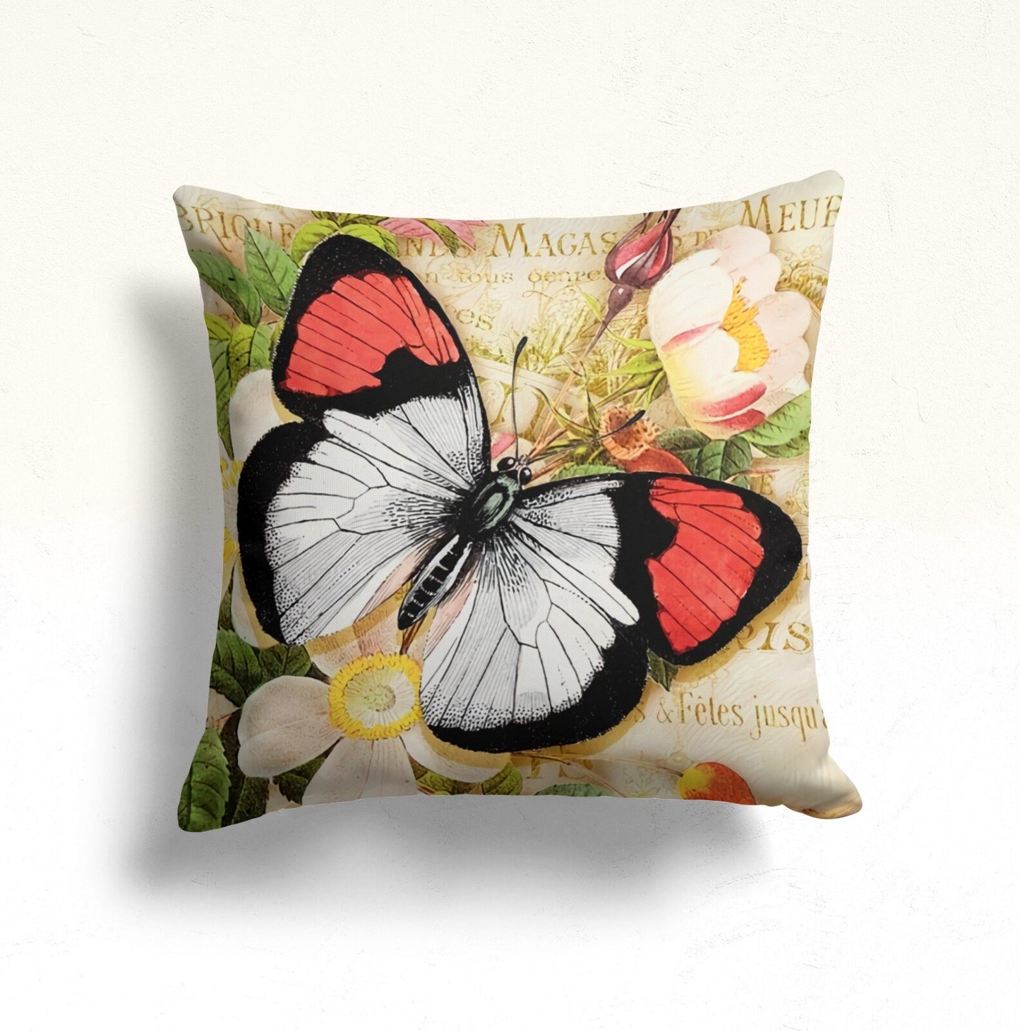 Butterfly Cushion Cover Cute Animal Cushion Farmhouse Decor
