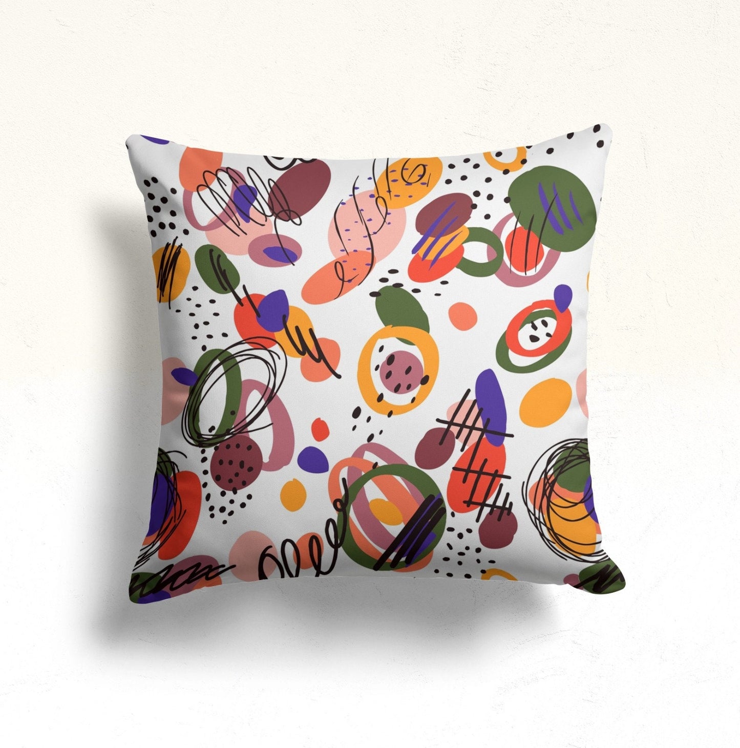 Boho Minimalist Multicolour Modern Cushion Cover