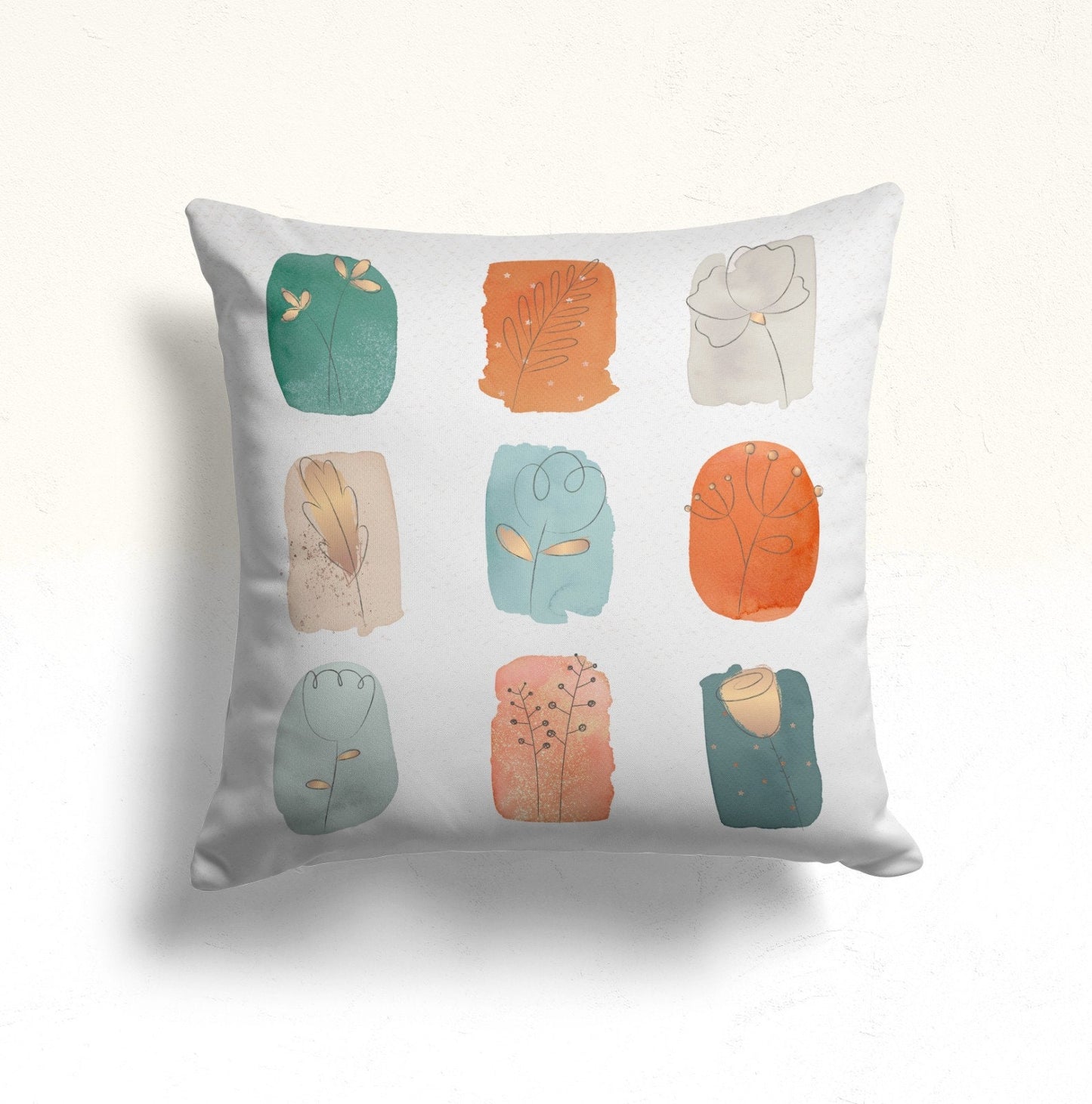 Abstract Paint Cushion Cover Mid Century Modern Cushion Case