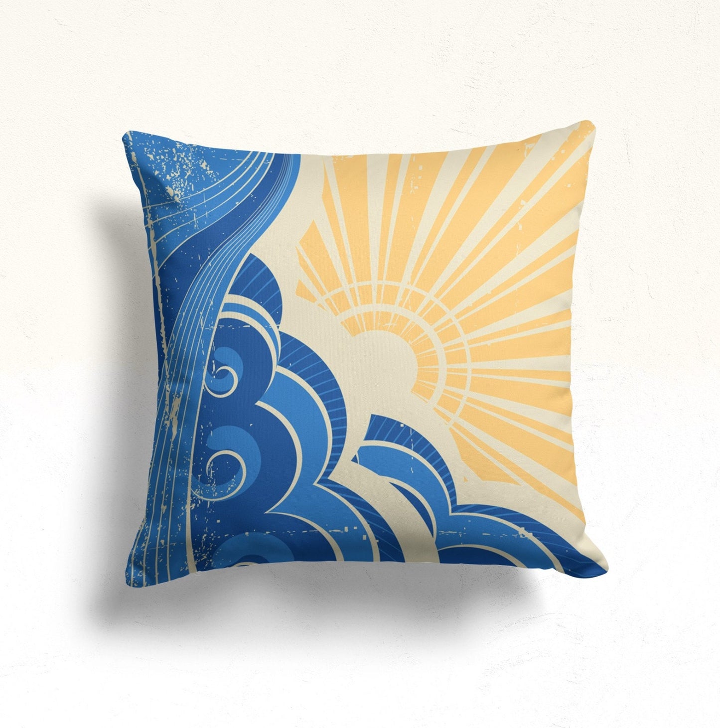 Summer View Landscape Sunshine Printed Cushion Cover