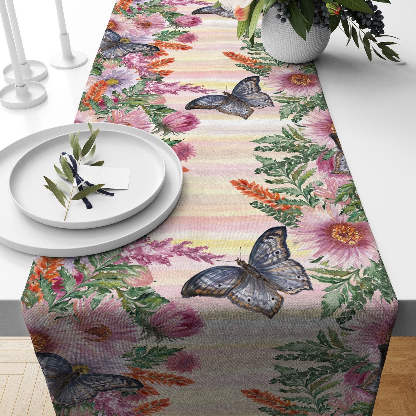 Exotic Multicolour Floral Table Runner