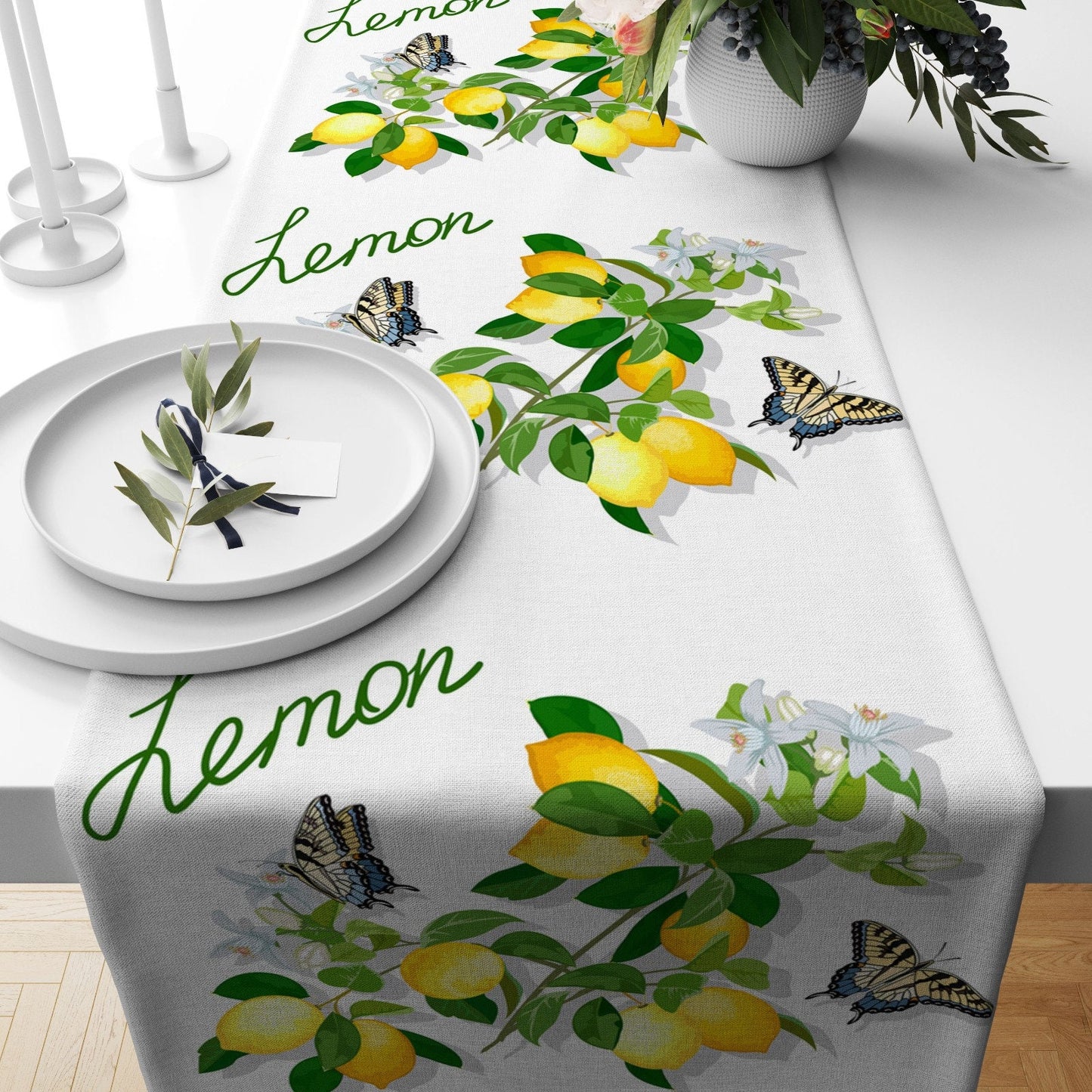 Lemon and Citrus Table Runner