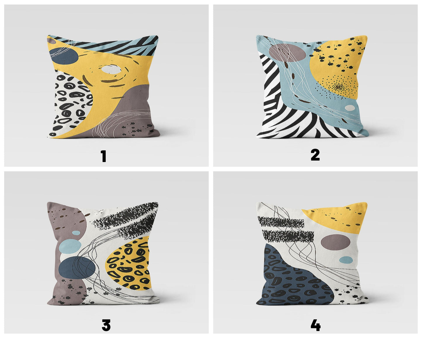 Colorful Geometric Cushion Cover Modern Abstract Cushion Case