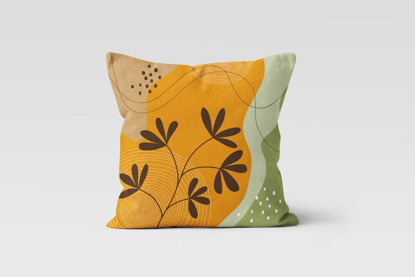 African Dance Cushion Cover Authentic Motif Ethnic Cushion Case