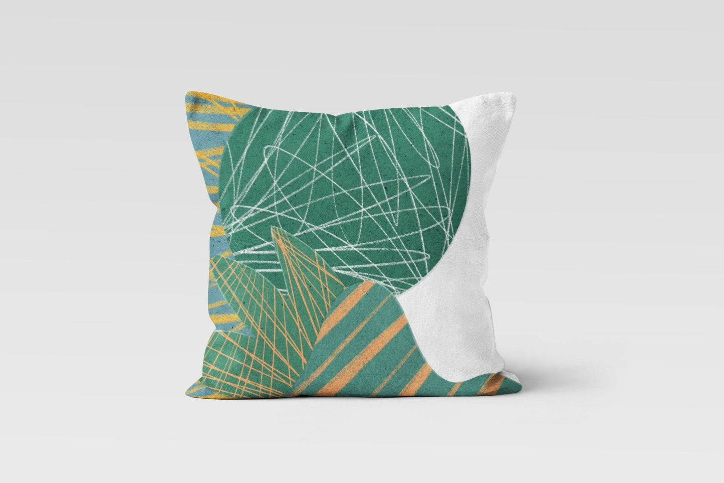 Modern Paint Effect Floral Abstract Cushion Cover