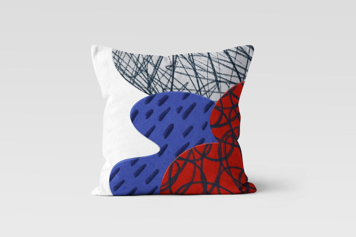 Colorful Minimalist Palm Leaves Cushion Cover