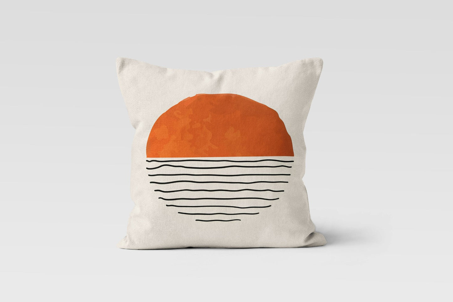 Sun Mid Century Modern Boho Cushion Cover